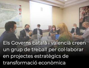 Read more about the article Els Governs català i valencià creen un grup de treball per col·laborar en projectes estratègics de transformació econòmica
