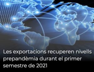 Read more about the article Les exportacions recuperen nivells prepandèmia durant el primer semestre de 2021