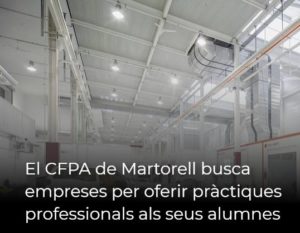 Read more about the article El CFPA de Martorell busca empreses per oferir pràctiques professionals als seus alumnes