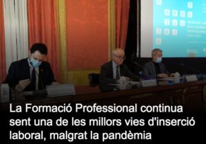 Read more about the article La Formació Professional continua sent una de les millors vies d’inserció laboral, malgrat la pandèmia