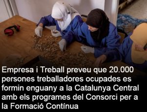 Read more about the article Empresa i Treball preveu que 20.000 persones treballadores ocupades es formin enguany a la Catalunya Central amb els programes del Consorci per a la Formació Contínua