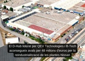 Read more about the article El D-Hub liderat per QEV Technologies i B-Tech aconsegueix avals per 48 milions d’euros per la reindustrialització de les plantes Nissan