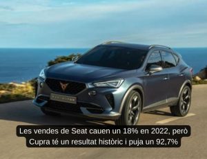 Read more about the article Les vendes de Seat cauen un 18% el 2022, però Cupra té un resultat històric i puja fins a un 92%