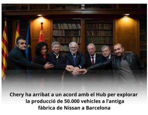 Read more about the article Chery ha arribat a un acord amb el Hub per explorar la producció de 50.000 vehicles a l’antiga fàbrica de Nissan a Barcelona